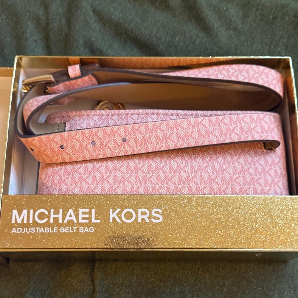 Michael Kors Pink Adjustable Belt Bag